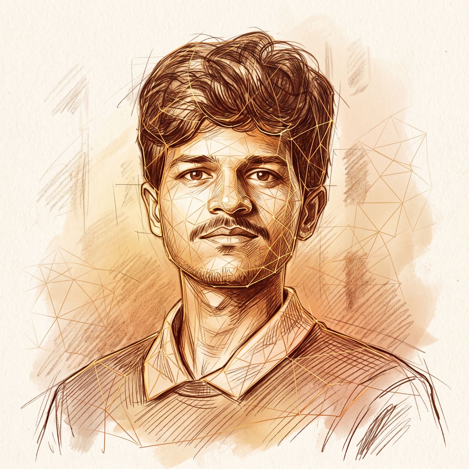 Sketched portrait of Vaidhi
